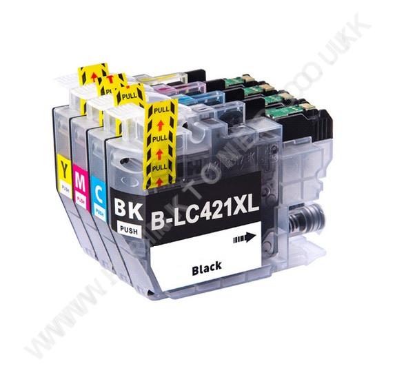 Compatible Brother LC421XL Ink Cartridges Full Set - Prinktoner Ltd