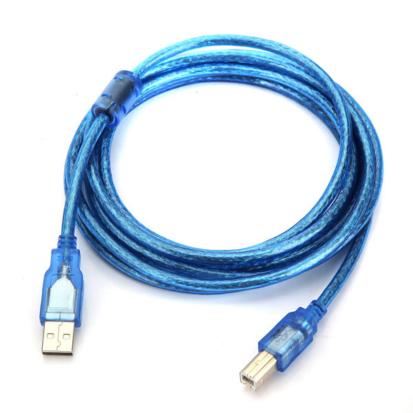 Print Cable Printer Cable USB Type A to B - 1 Meter Long - Prinktoner Ltd