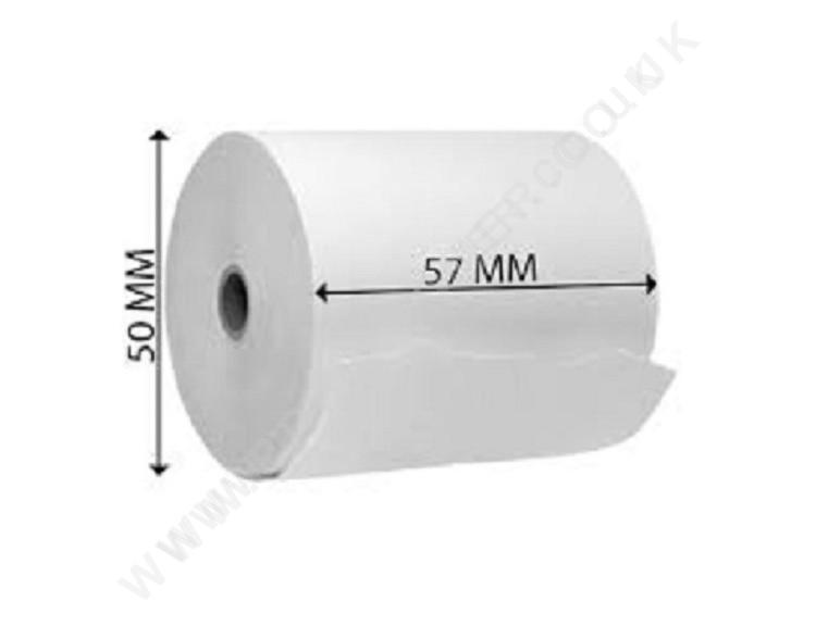 57 x 50mm Credit Card Machine Roll Thermal Rolls Prinktoner Ltd