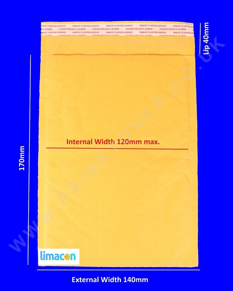 padded envelopes 140 x 170mm