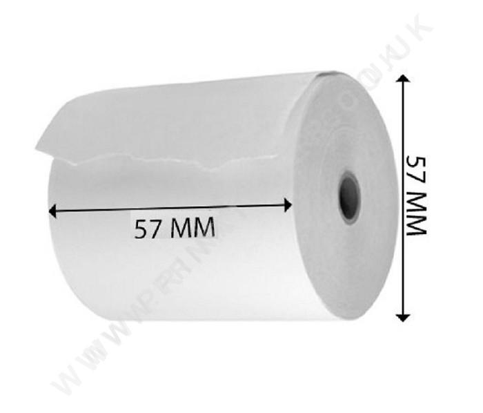 57 x 57mm Credit Card Machine Roll Thermal Till Rolls Prinktoner Ltd