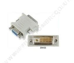 10 x DVI-D Male 24 + 1 pin to VGA Female 15 pin Adaptor Converter for Monitor / TV