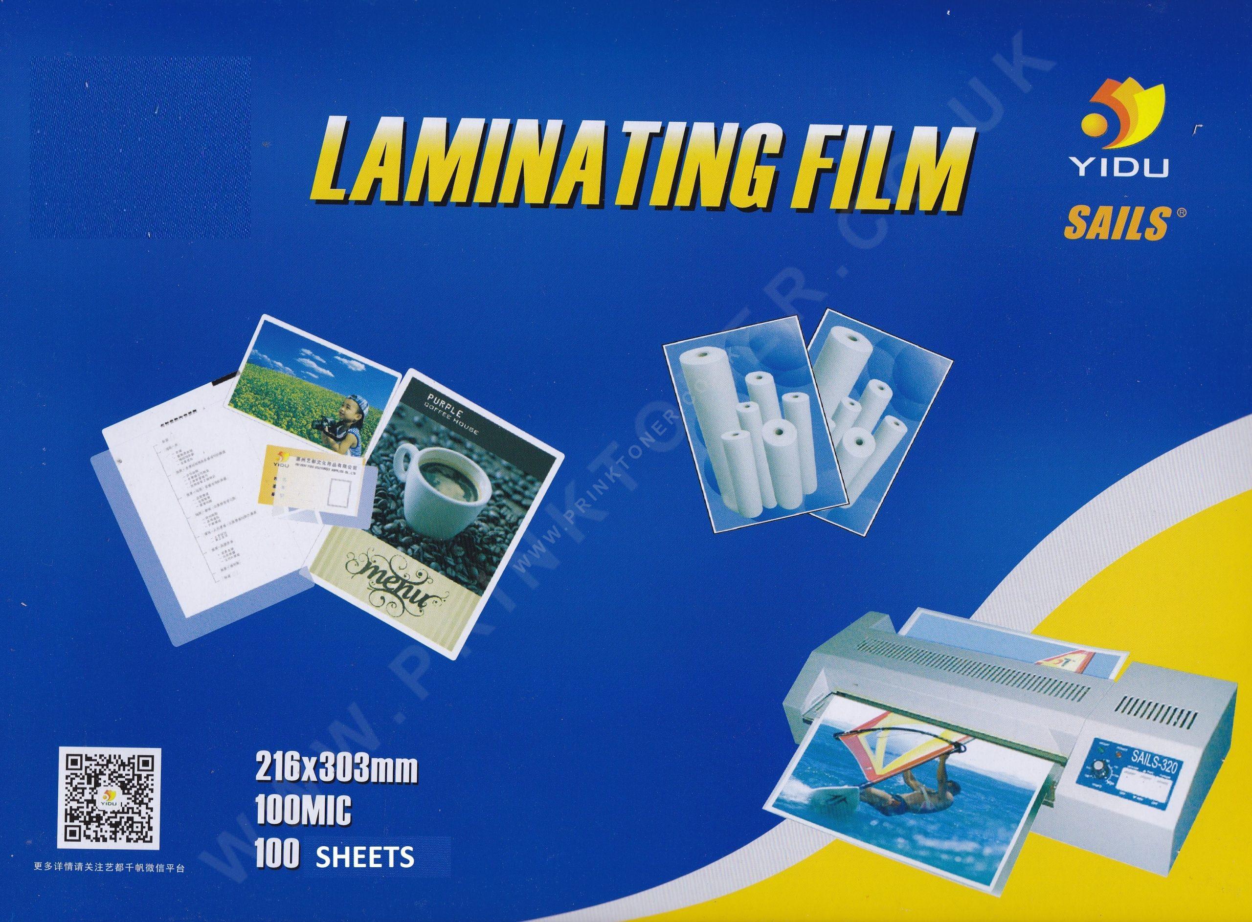 Laminating Pouches A4 (216 x 303mm) 100 Micron 100 Pouches Prinktoner Ltd