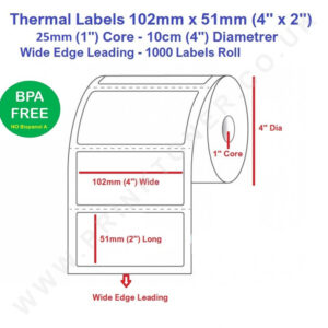thermal label 4 x 2