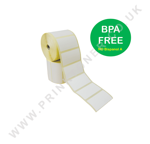 Thermal Label 76 x 36mm, 25mm Core 1000 Per Roll Pharmacy Prescription