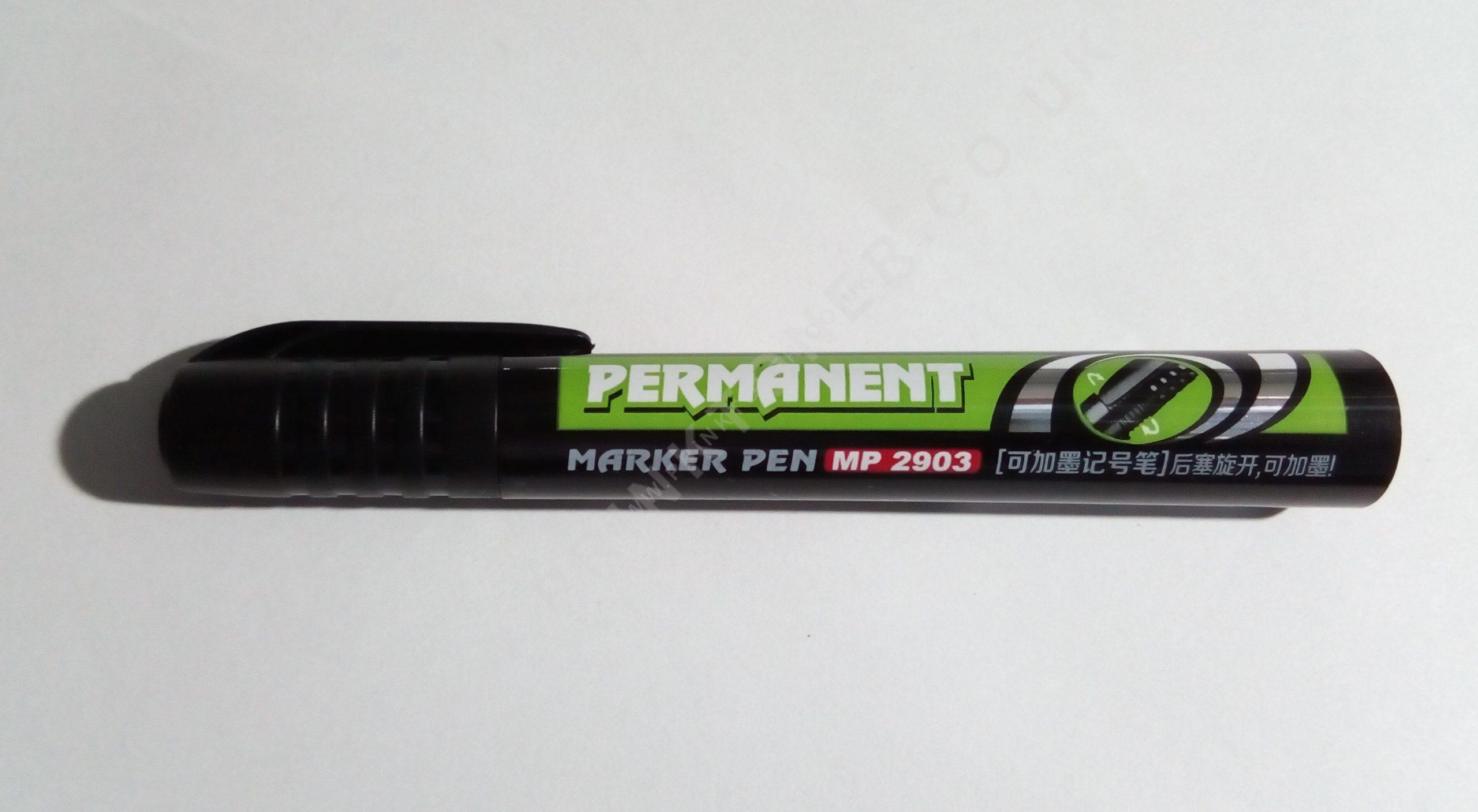 Permanent Marker Pens Black Fine Point Bullet Round Tip Prinktoner Ltd 
