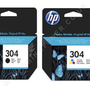 HP 304 Black and Tri-Colour Ink Cartridges