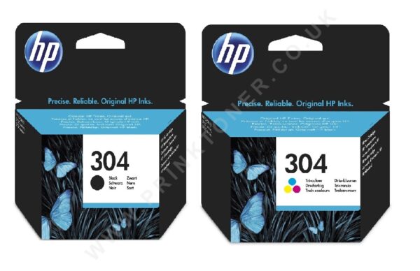 HP 304 Black and Tri-Colour Ink Cartridges