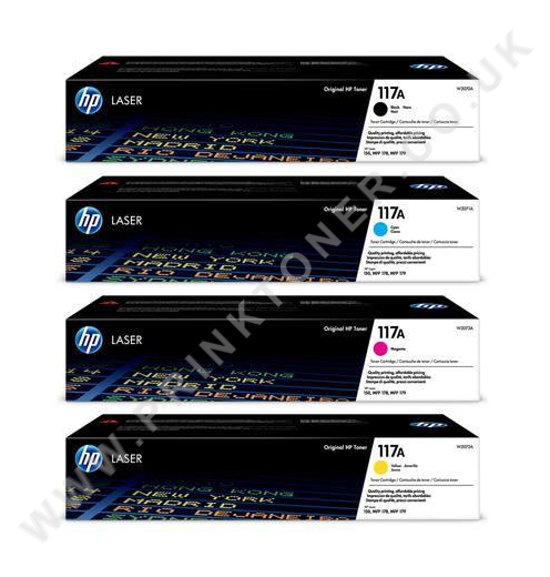 HP 117A Black and Colour Toner Cartridges Original - Prinktoner Ltd