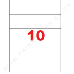 Labels 10 per A4 Sheet