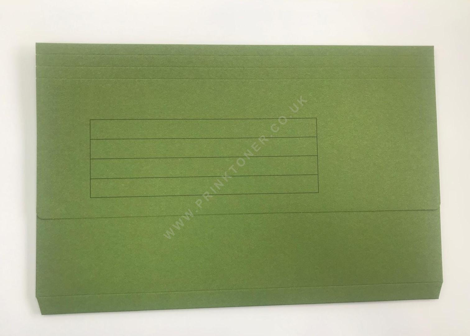 Document Wallet Green Half Flap Pack of 50 - Prinktoner Ltd
