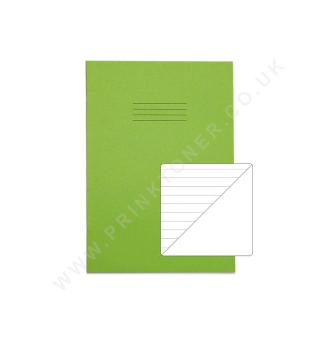 A4 Exercise Book Ruled / Blank Light Green 80 Pages - Prinktoner Ltd