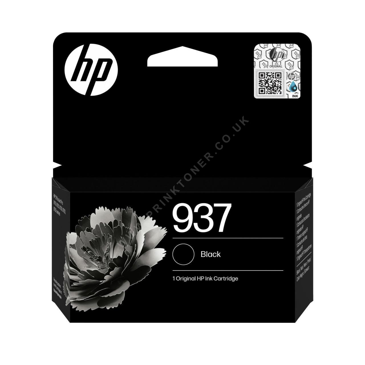 HP 937 Black Original Ink Cartridge - Prinktoner Ltd